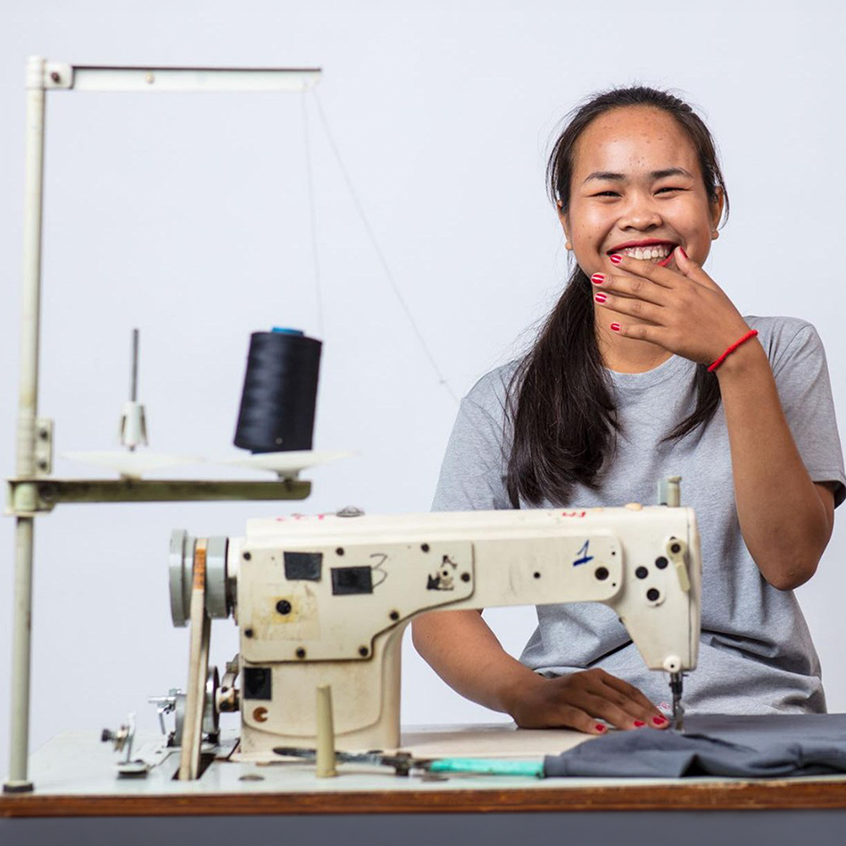 Sokha Cotton Camisole – Organic Cotton & Tencel™ Trim in Blush Pink