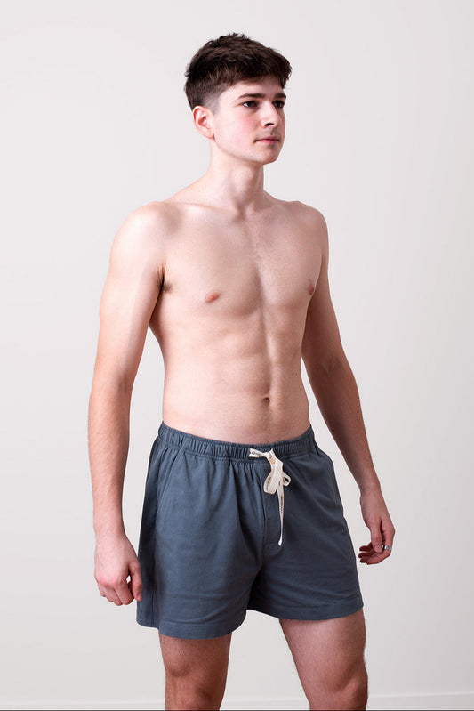 Men's Organic Cotton Jersey Shorts Ocean