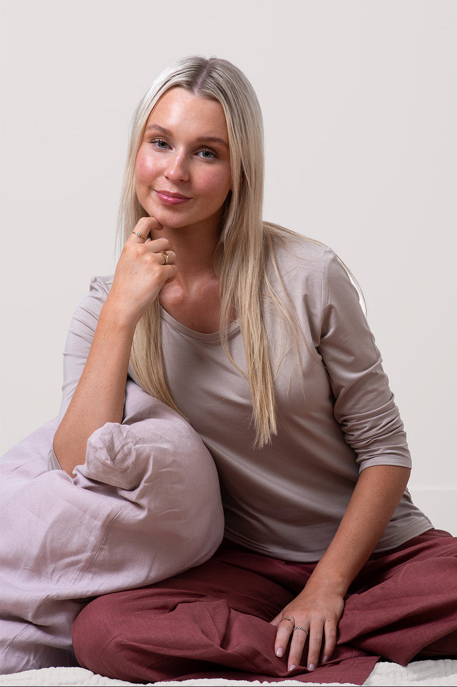 Flow Modal Top- Balanced Beige