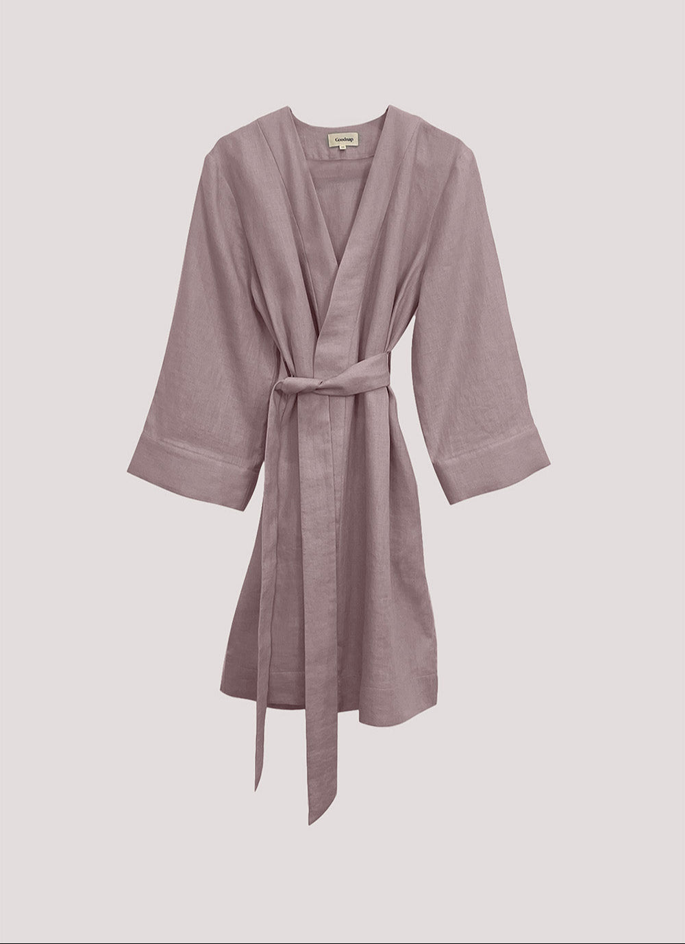 'Libby', The Liberty Organic Linen Robe - Sunkissed Blush