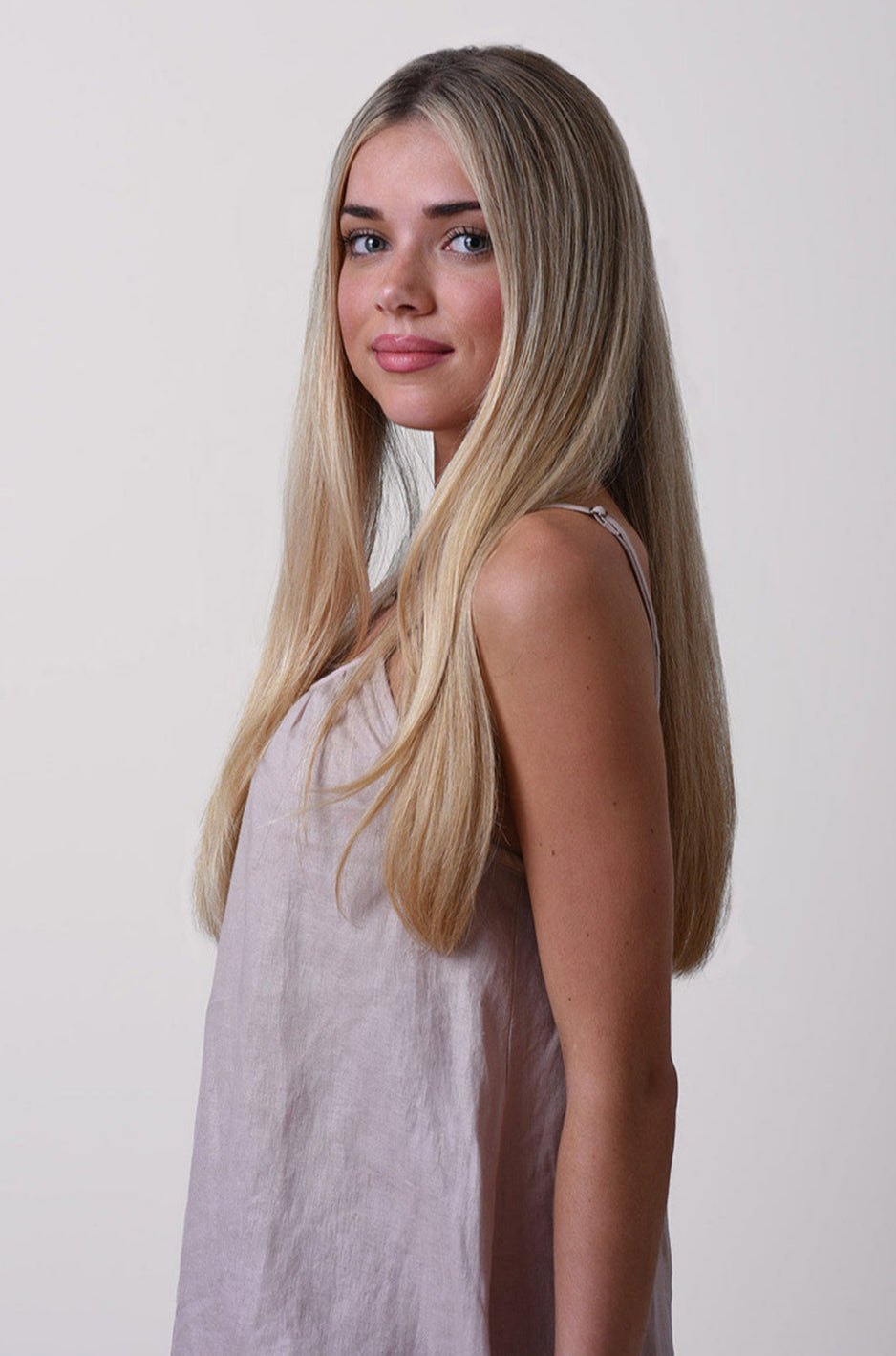 Sunkissed Linen Day Dress – Organic European Flax™ Linen in Blush Pink