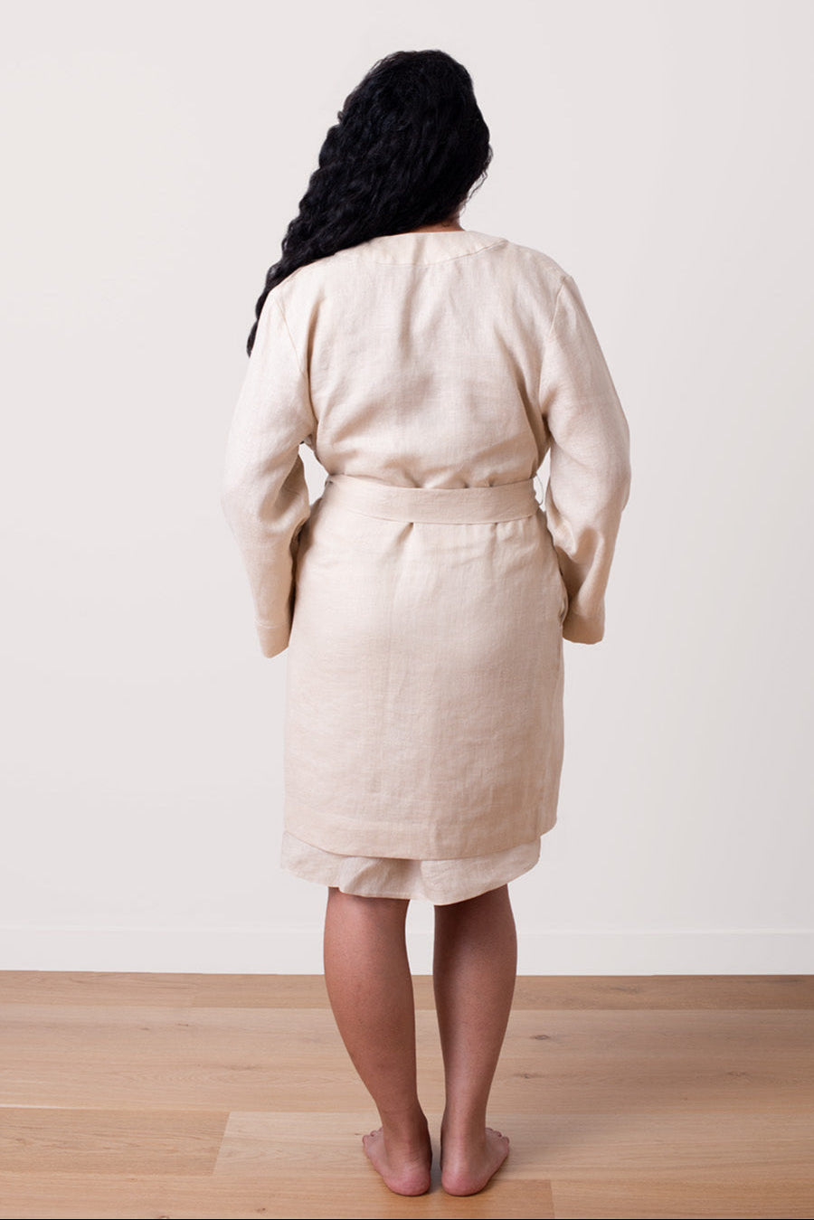 Renew Linen Robe – Sand