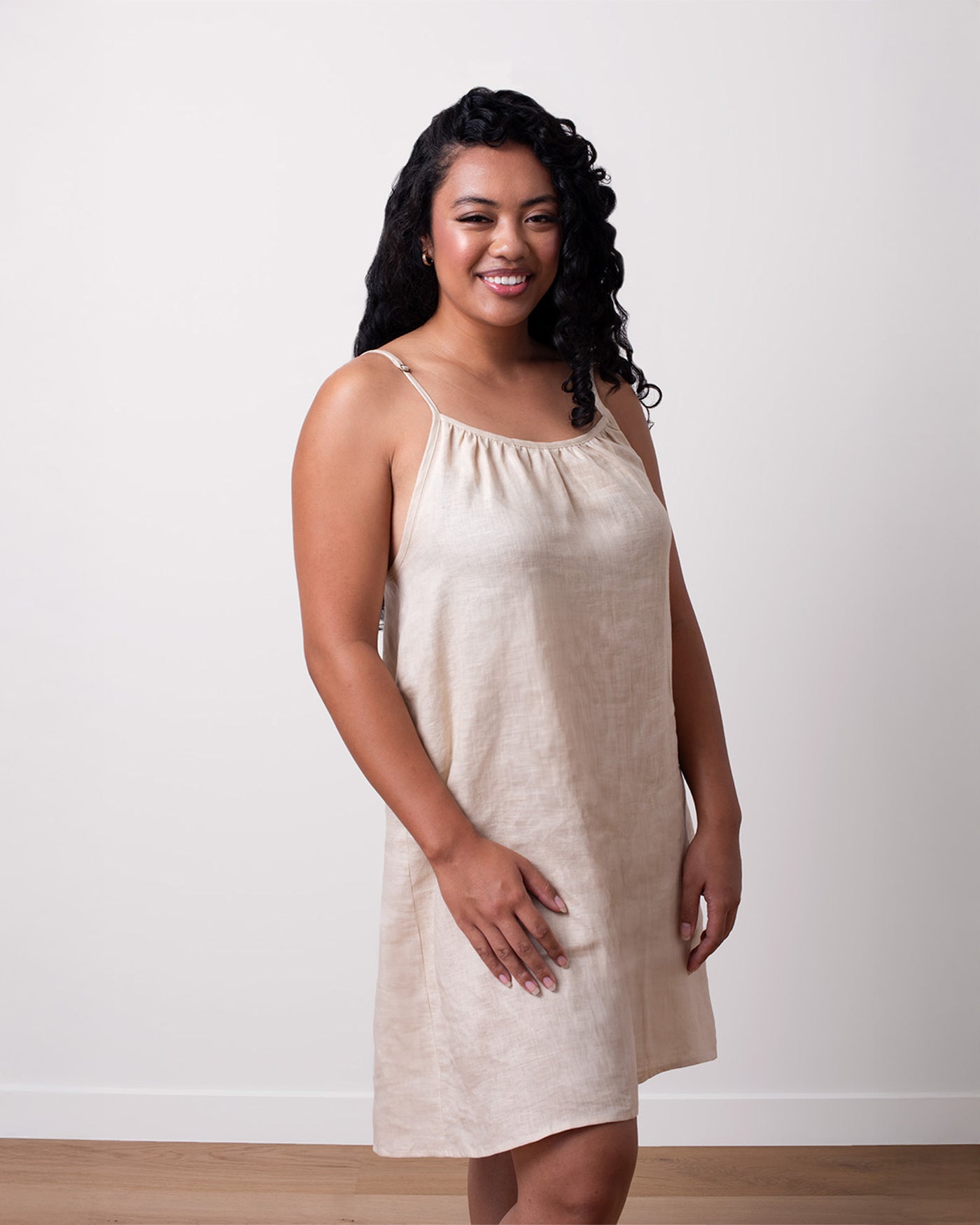Sunkissed Linen Dress - Sand
