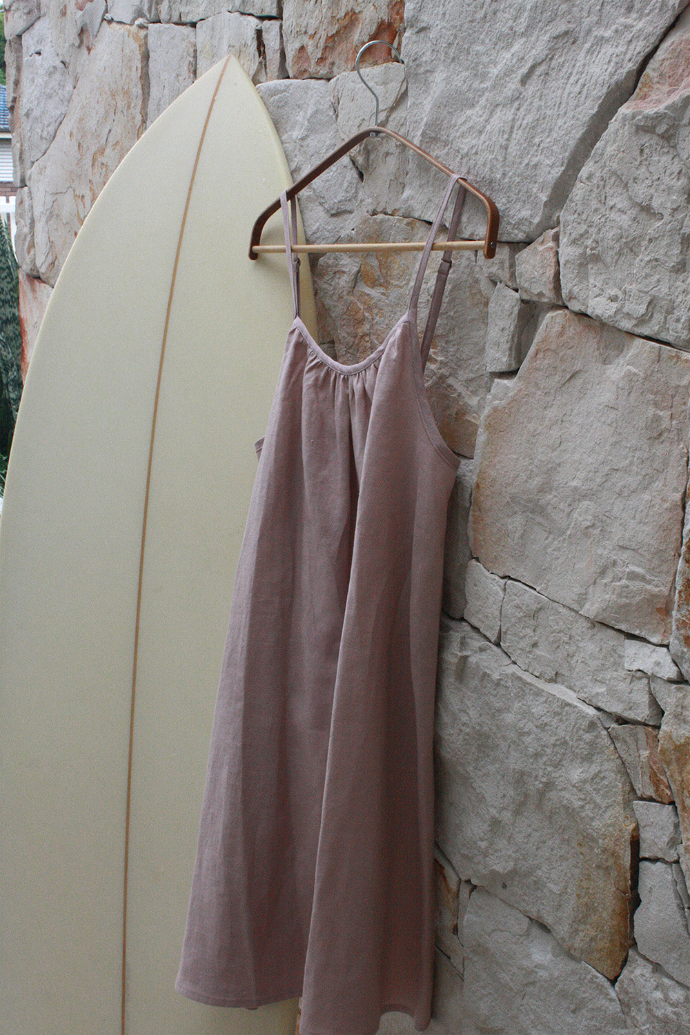 Sunkissed Linen Dress - Blush Pink
