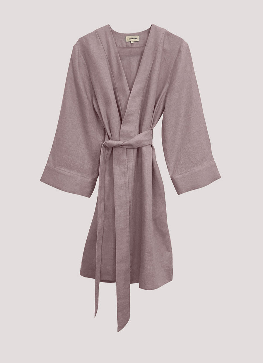 Renew Linen Robe - Blush