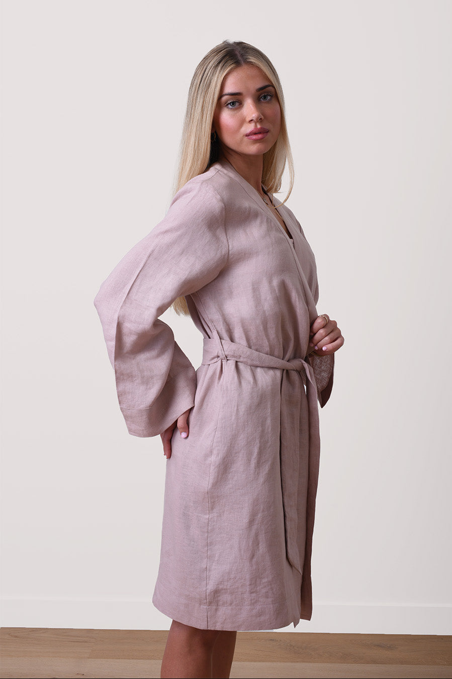 Renew Linen Robe - Blush