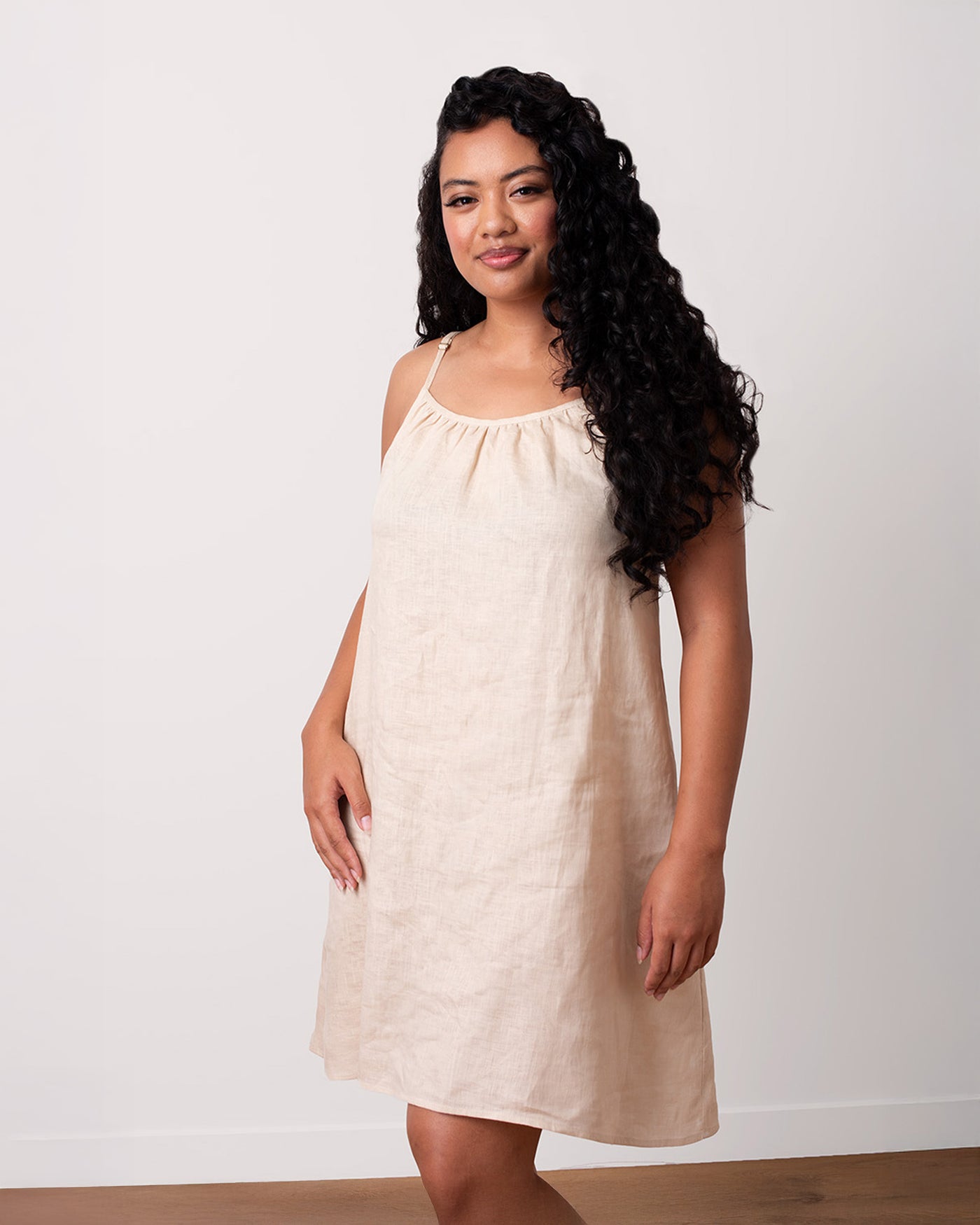Sunkissed Linen Dress - Sand